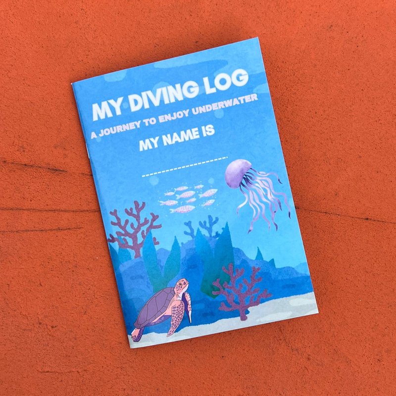 潛水日誌 Dive Log Book - 筆記本/手帳 - 紙 紫色