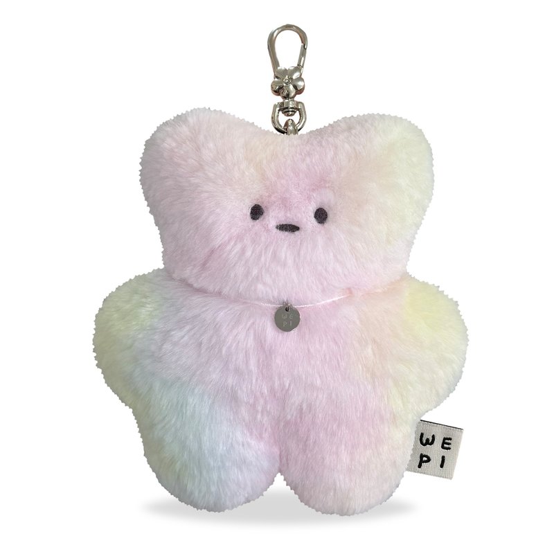 Wepi bear - Aurora(19cm) /  handmade mini doll present keychain rainbow - 公仔/玩偶 - 其他材質 多色