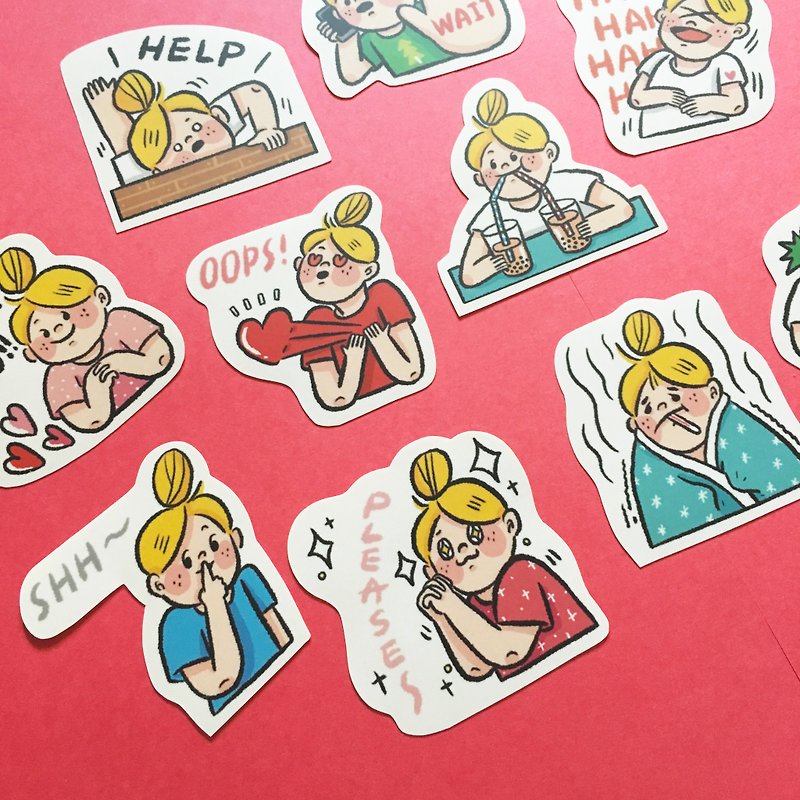 My daily 004/sticker set - สติกเกอร์ - กระดาษ หลากหลายสี