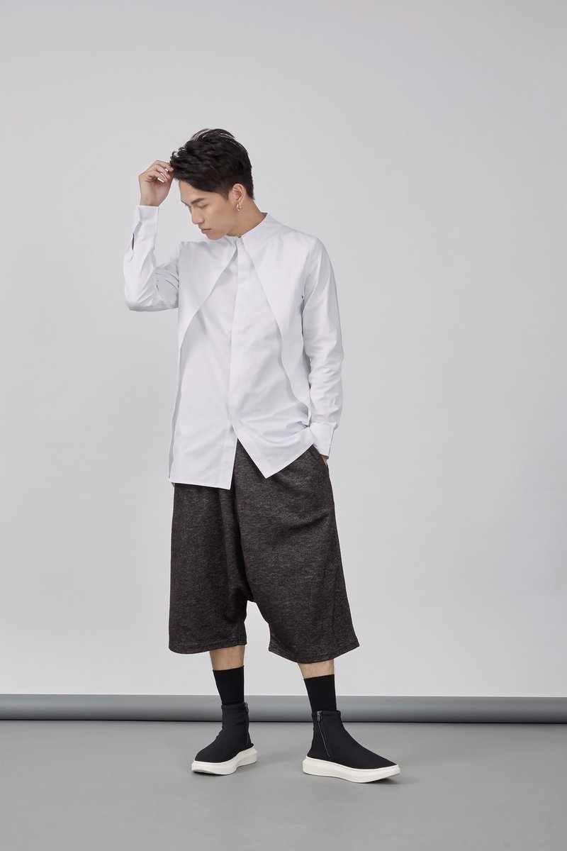 造型接領襯衫#9085 - 男襯衫/休閒襯衫 - 棉．麻 
