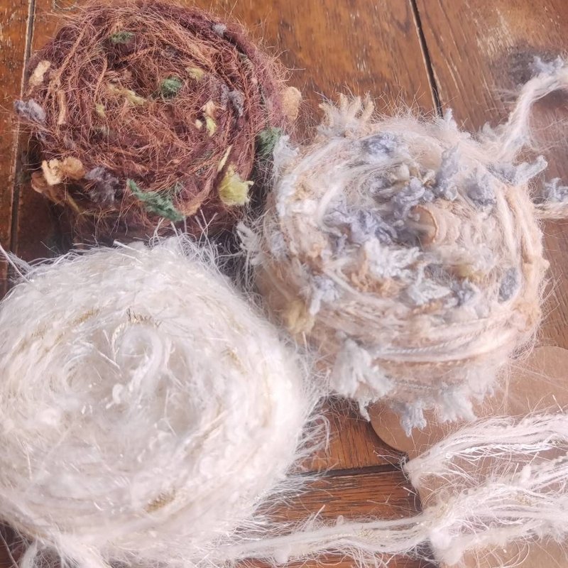 手混線 | 森林裡的下午茶 - 編織/刺繡/羊毛氈/縫紉 - 其他人造纖維 咖啡色