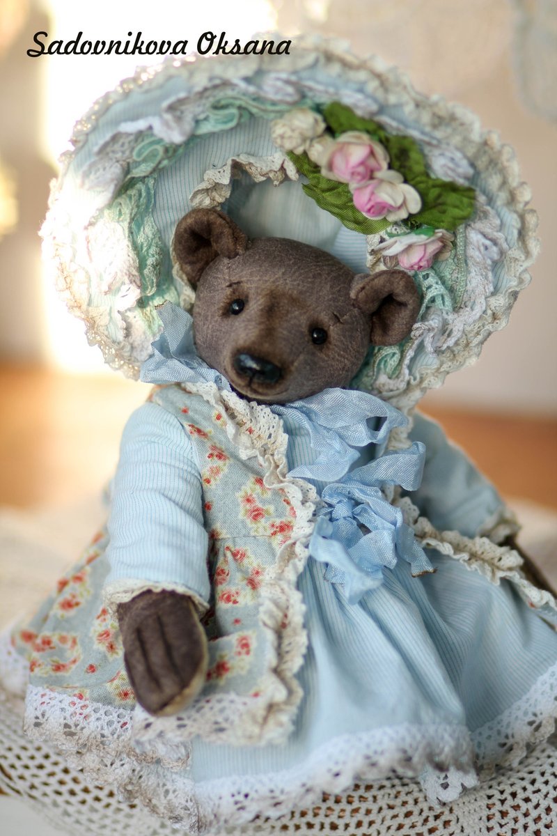 Handmade Collectible Teddy Bear OOAK plushinnes toy gift home decor art DIY手工 - 公仔/玩偶 - 其他材質 多色