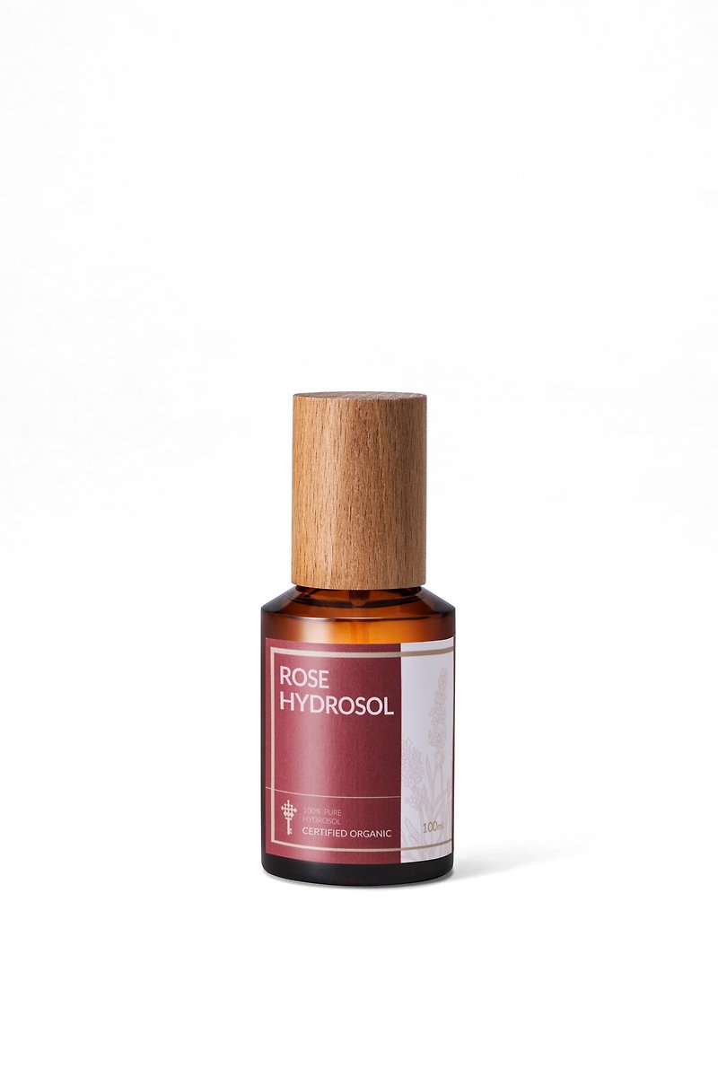 Fresh Organic Essential Oil-Rose Hydrosol Organic Hydrosol 100ml - Toners & Mists - Glass Khaki