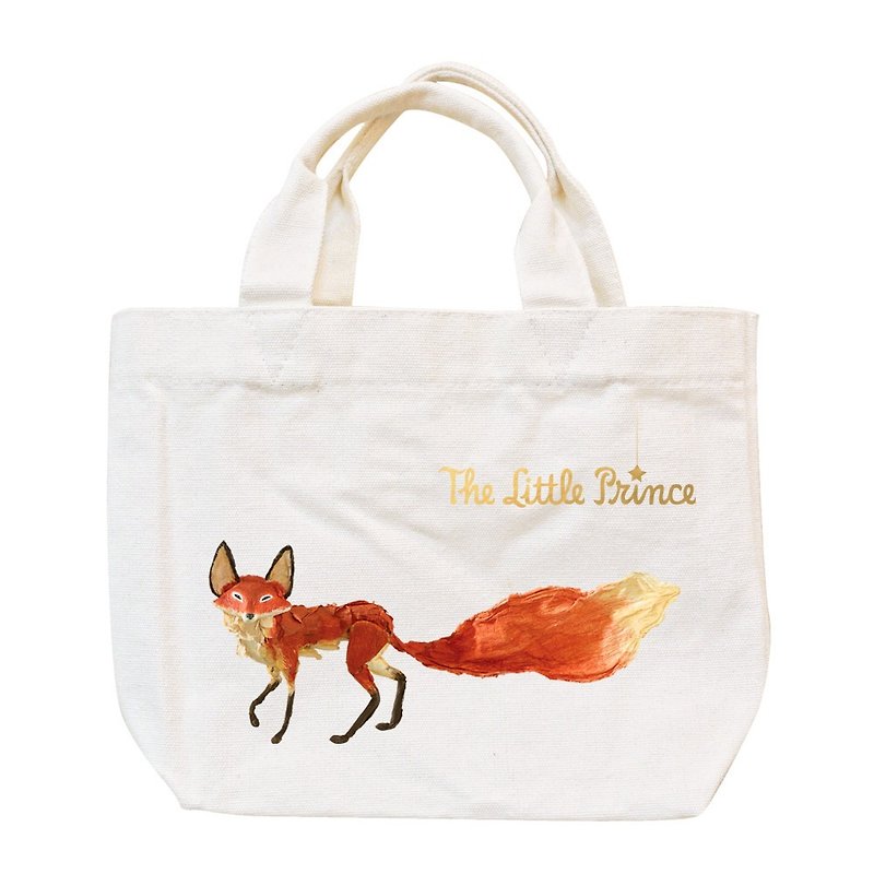 Little Prince Movie License - Little Tote - กระเป๋าถือ - ผ้าฝ้าย/ผ้าลินิน สีแดง