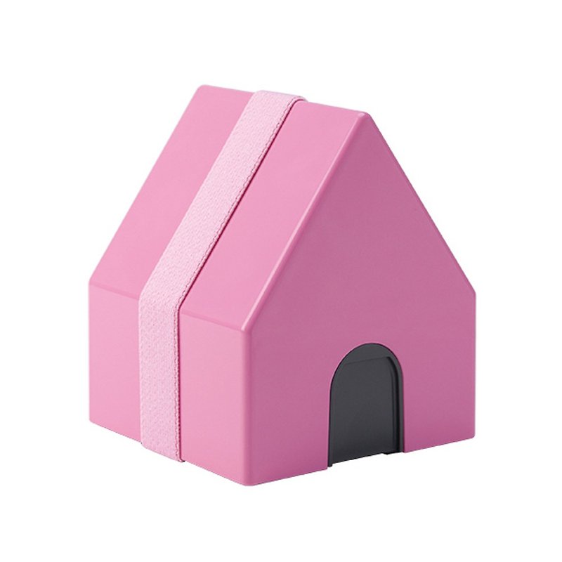 三好製作所 BENTO STORE小房子系列飯團餐盒 粉 - 便當盒/飯盒 - 塑膠 粉紅色