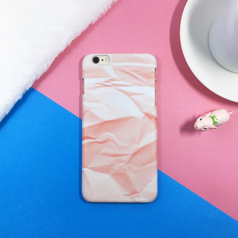Pink paper - original phone case / case / hard shell / Christmas gift - เคส/ซองมือถือ - พลาสติก สึชมพู