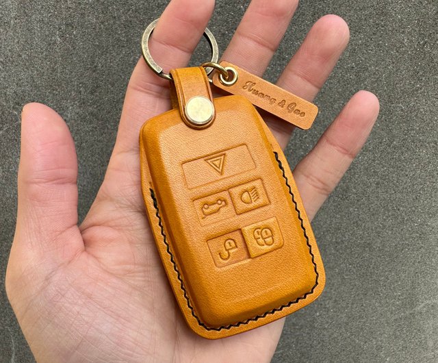 Leather car key case, car key cover - Shop Shao Leather Keychains - Pinkoi