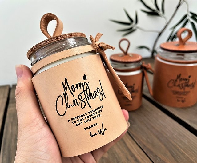Christmas Engraved Candle Tin