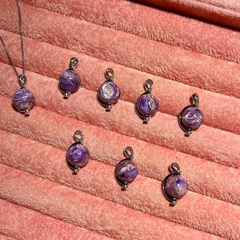 Pink Purple Dragon Crystal Planet - Necklaces - Crystal 