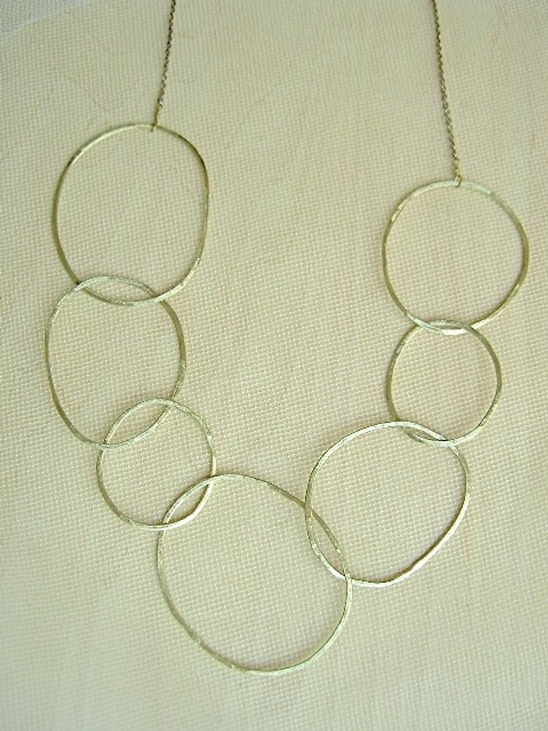 七つの輪のネックレス - ネックレス - 金属 ゴールド