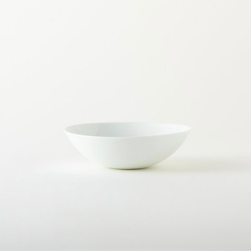 KIHARA Sato Kashi and shallow bowl M - ถ้วยชาม - เครื่องลายคราม ขาว