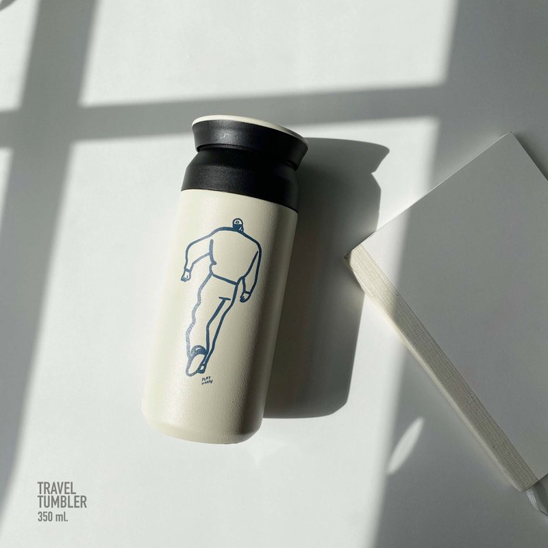 Travel tumbler – Life is journey - 其他杯子 - 不鏽鋼 白色