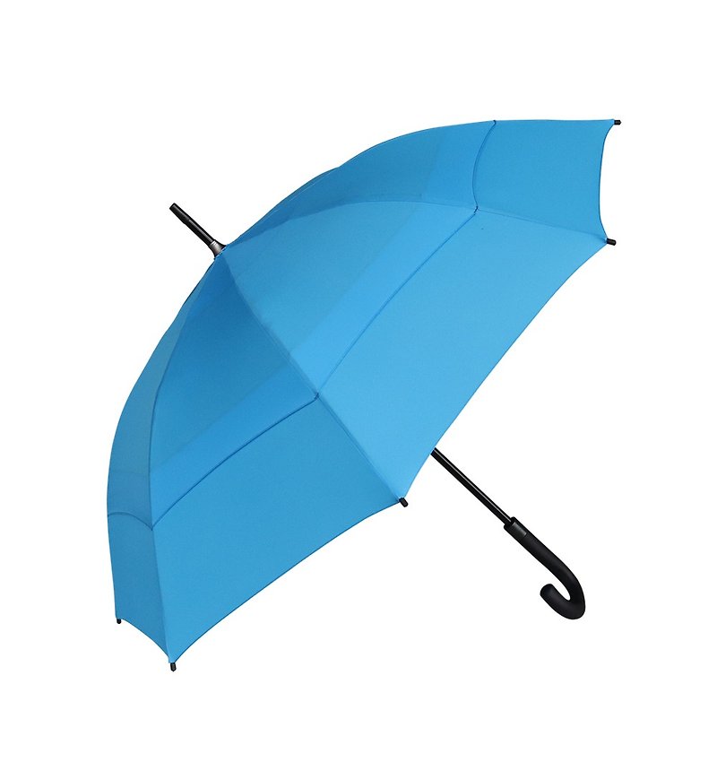 Jiayun Umbrella JIAYUN - 23 Inch Wind Resistant Straight Bone Umbrella - Umbrellas & Rain Gear - Other Materials Blue