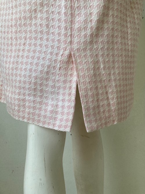 ヴィンテージクレージュドレス、サイズ11AR、シルク混ウール、胸囲36