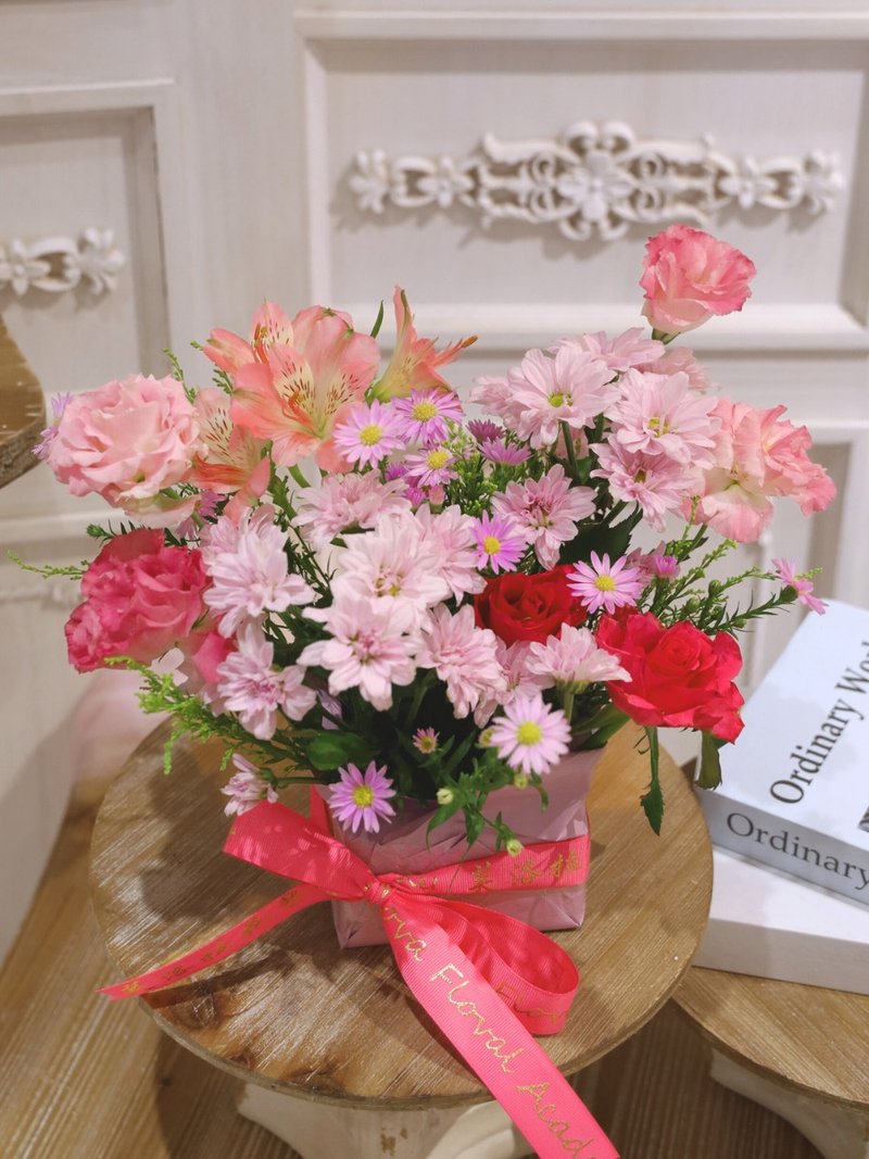 鮮花桌花 - 盆栽/植栽 - 植物．花 粉紅色