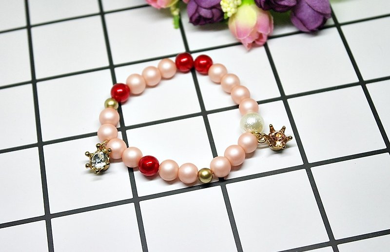 Childlike Style-Alloy X Girls' Bracelet #cute#Children's Day Gift# Back to Childhood - Bracelets - Plastic Pink