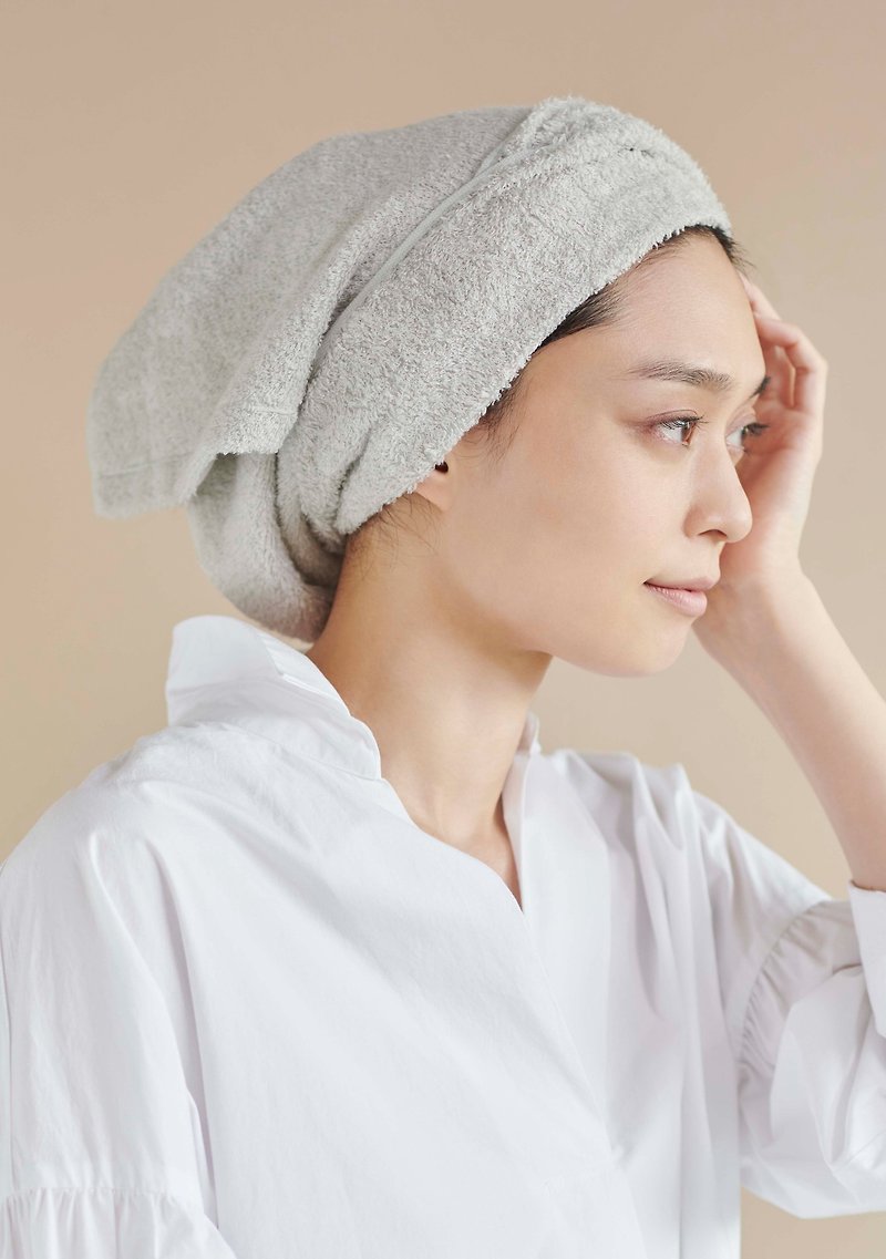 Japan Imabari Hartwell-Hair Towel-(34*80)-Ice Gray - Blankets & Throws - Cotton & Hemp Blue