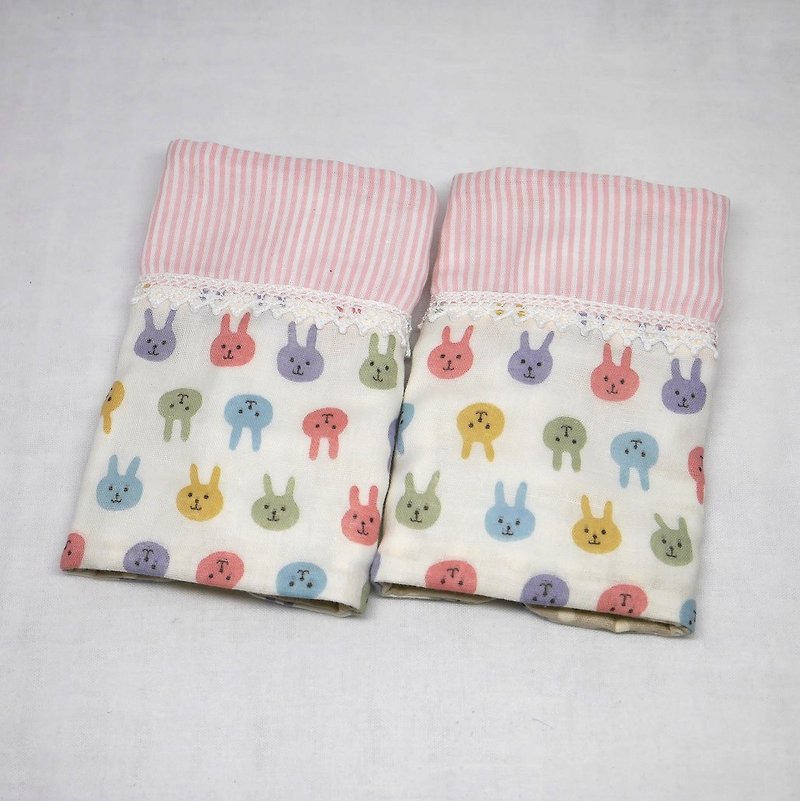 Japanese Handmade 8-layer-gauze droop sucking pads - เครื่องประดับ - ผ้าฝ้าย/ผ้าลินิน สึชมพู