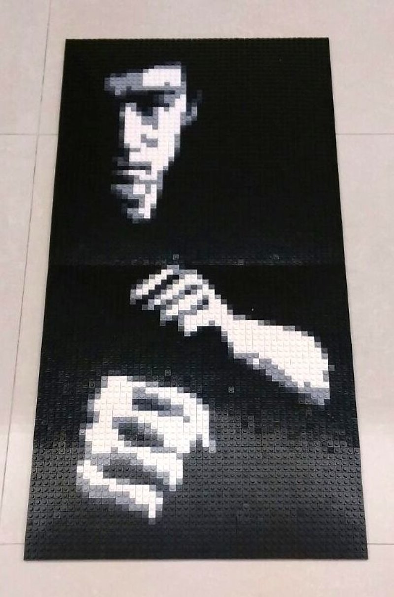 40cm*80cm Custom-made DIY lego-like brick mosaic - Customized Portraits - Plastic 