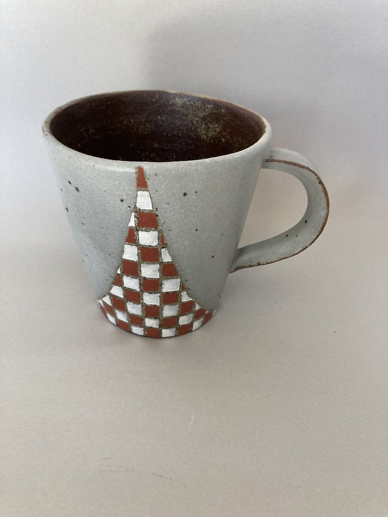 ดินเผา แก้วมัค/แก้วกาแฟ สีเทา - Mug