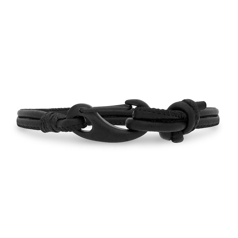 Ron Bracelet — Black Leather - Bracelets - Genuine Leather Black