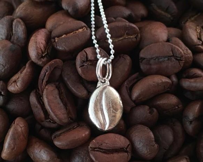 Coffee beans ◆ SV pendant - สร้อยคอ - โลหะ 