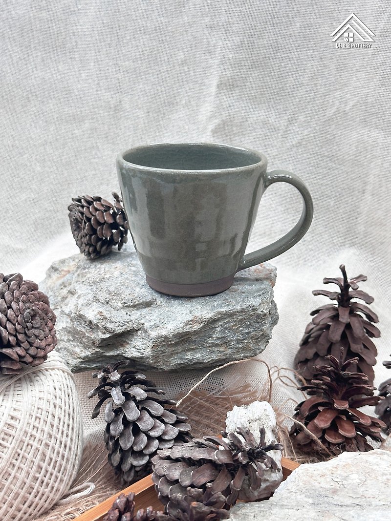 青瓷釉馬克杯 | 山嵐晨霧系列 - 咖啡壺/咖啡器具 - 陶 