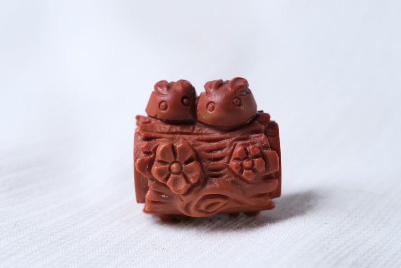TBF - 天然 阿拉善 玉石 兔兔 兔子 手鍊 通孔 配件 - 金工/飾品 - 玉石 