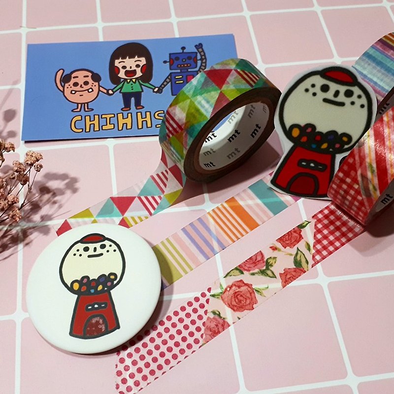 【CHIHHSIN Xiaoning】Ghapa Machine Badge - Badges & Pins - Plastic 