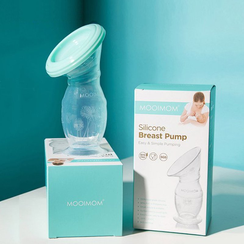 MOOIMOM Pregnancy Breastfeeding Vacuum Suction Breast Collector - อื่นๆ - ซิลิคอน ขาว