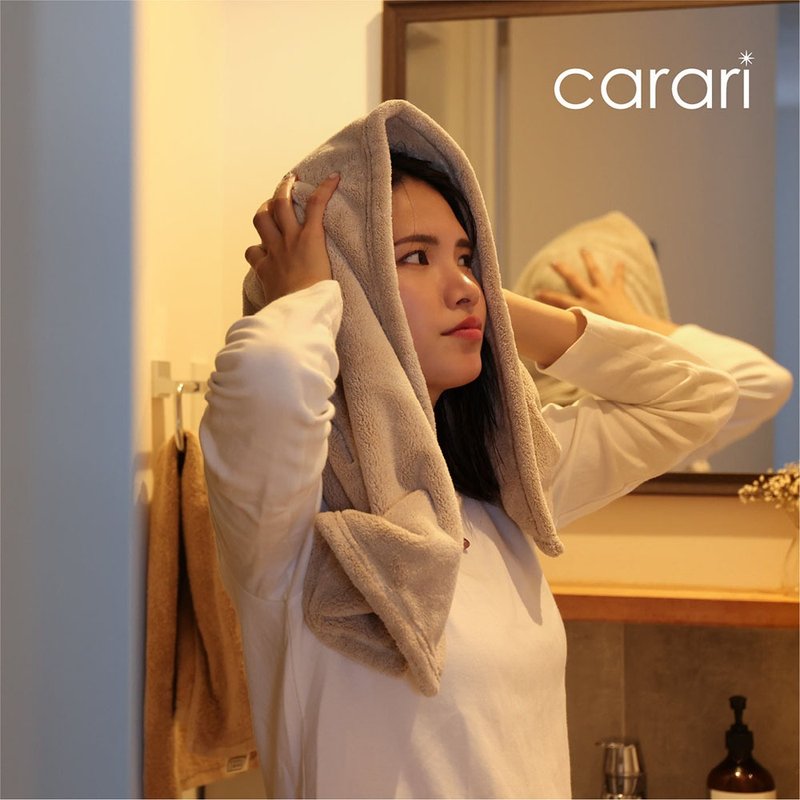 CB Japan carari系列 超細纖維擦髮巾(三色可選) - 衛浴用品/浴室收納 - 聚酯纖維 