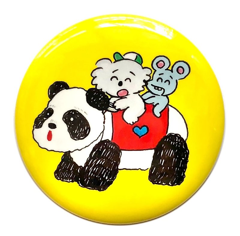Panda Car Badge - Badges & Pins - Other Metals 