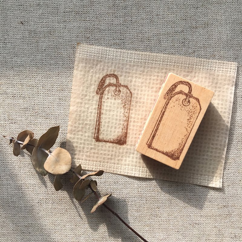 no.12 message bookmark hand-painted vintage stamp production finished product - ตราปั๊ม/สแตมป์/หมึก - ไม้ สีใส