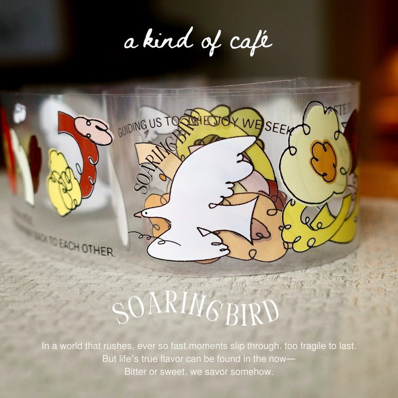 2025新品【什物】卷卷花鳥 Soaring bird PET膠帶 - 紙膠帶/和紙/PET - 塑膠 多色