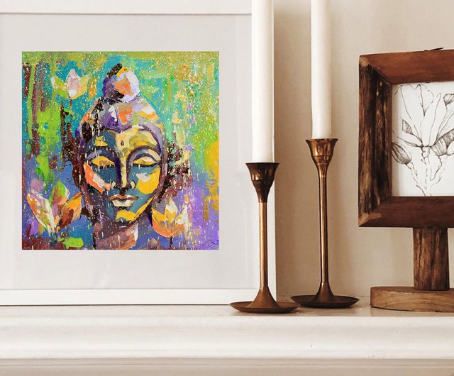 Buddha Painting Meditation Original Art Indian Artwork Spiritual Decor -  Shop ARTbyAnnaSt Posters - Pinkoi