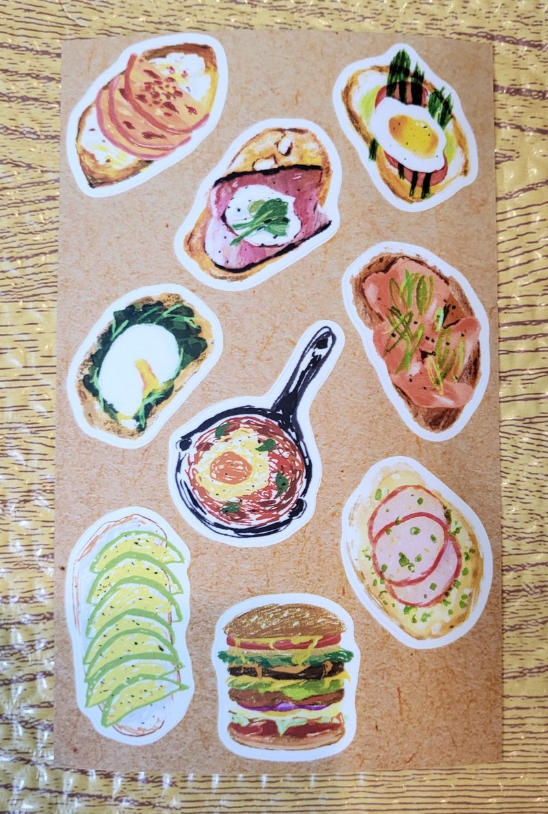 Waterproof matte sticker-Crostini - Stickers - Paper 