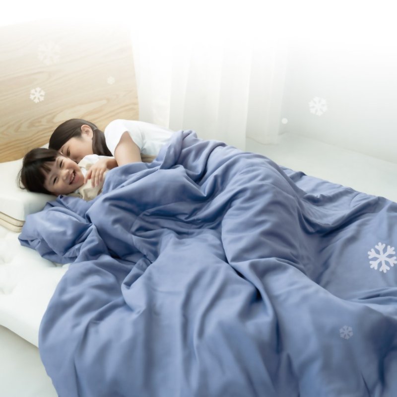 LOVEFU Bamboo Sleeping Snow Quilt - Weave snow into cloth and lightly cover your body - ผ้าห่ม - ไม้ไผ่ สีน้ำเงิน