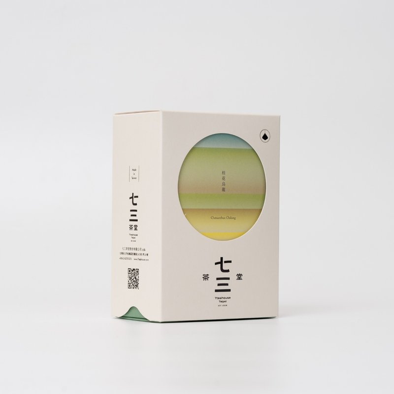 七三茶堂 立體茶包丨桂花烏龍 8單入–精裝盒 - 茶葉/茶包/水果茶 - 紙 白色