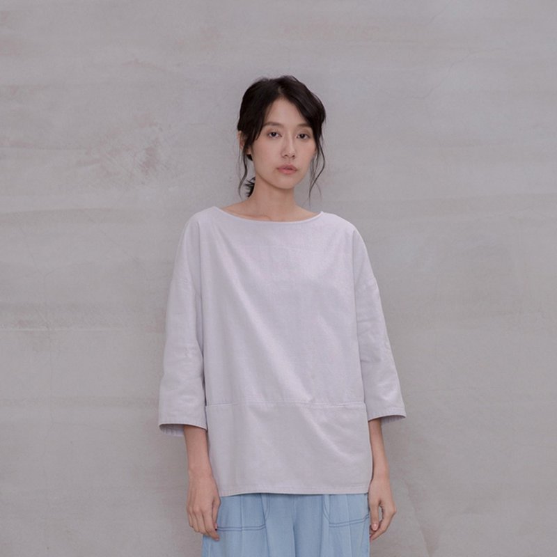 Naturalism Linen Sleeve Top - เสื้อผู้หญิง - ผ้าฝ้าย/ผ้าลินิน หลากหลายสี