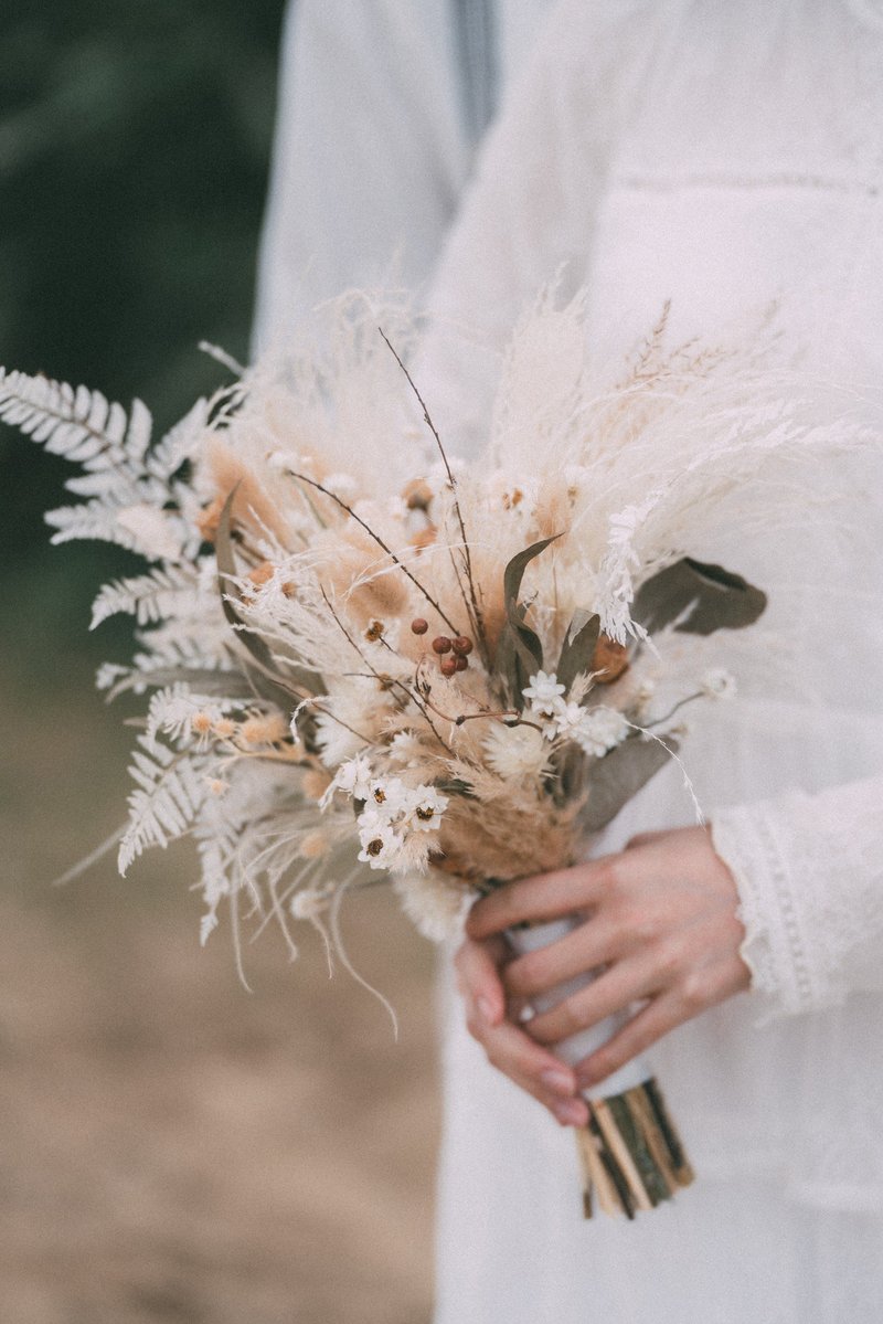 Forest X Angel Wings Natural Wilderness Dry Hand Tie Bouquet - Plants & Floral Arrangement - Plants & Flowers 