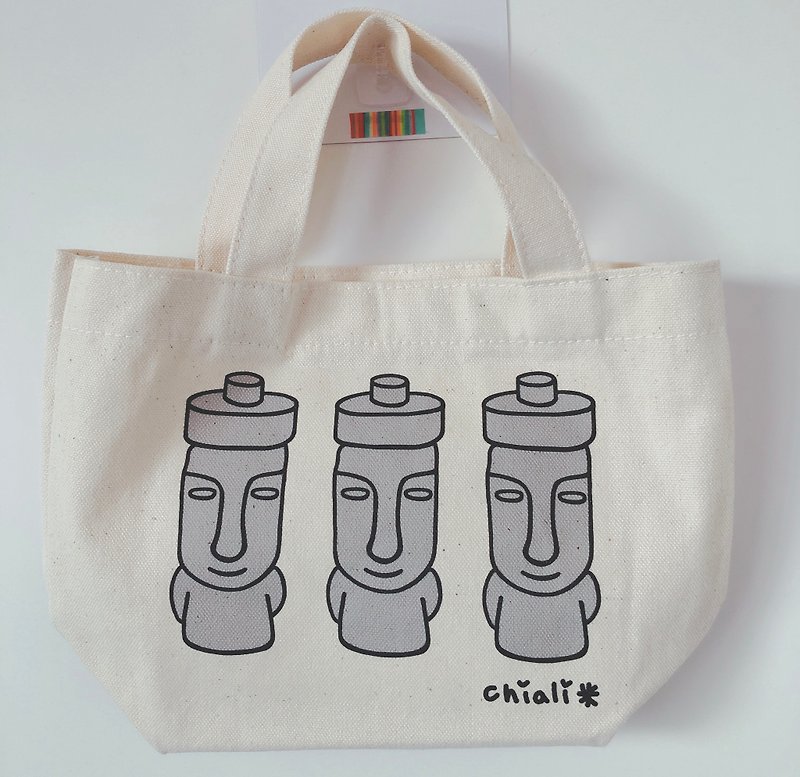 Moai's handmade bags - กระเป๋าถือ - ไฟเบอร์อื่นๆ ขาว