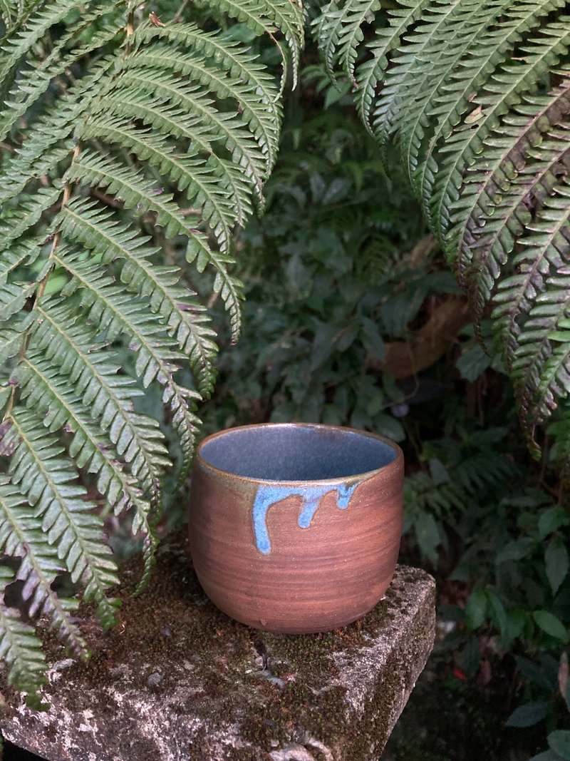 霧面藍釉茶杯 II - 茶壺/茶杯/茶具 - 陶 