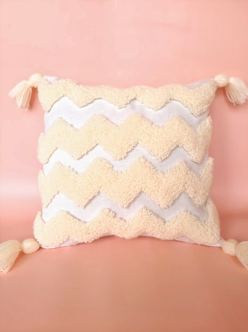 棉．麻 枕頭/抱枕 白色 - 斯堪的纳维亚风格的装饰枕套