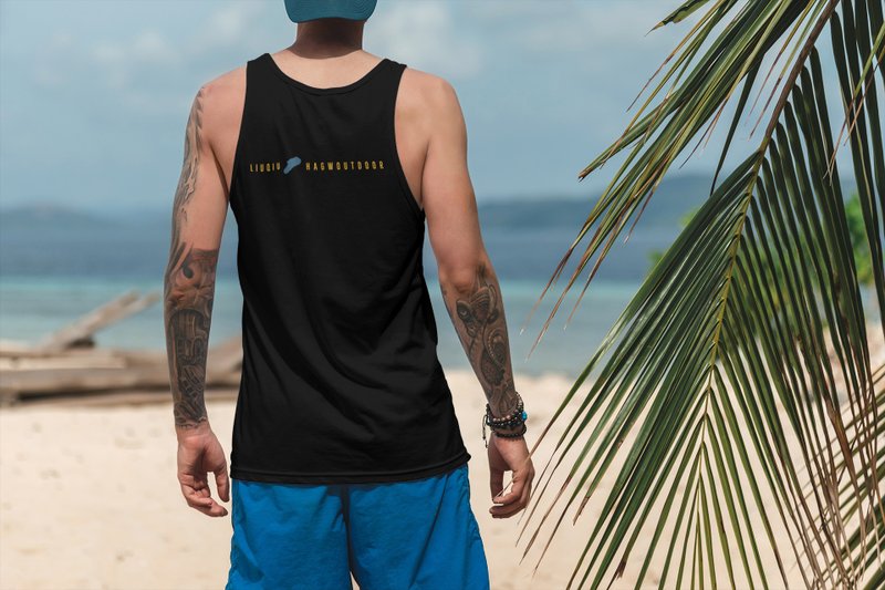 HAGW Island Series Tank 島嶼系列背心-小琉球Liuqiu - 男背心 - 棉．麻 