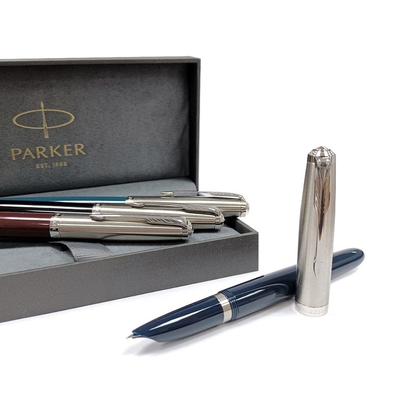 PARKER 51複刻版 不銹鋼尖 紅桿/黑桿/綠桿/藍桿 鋼筆 - 鋼筆 - 其他金屬 多色