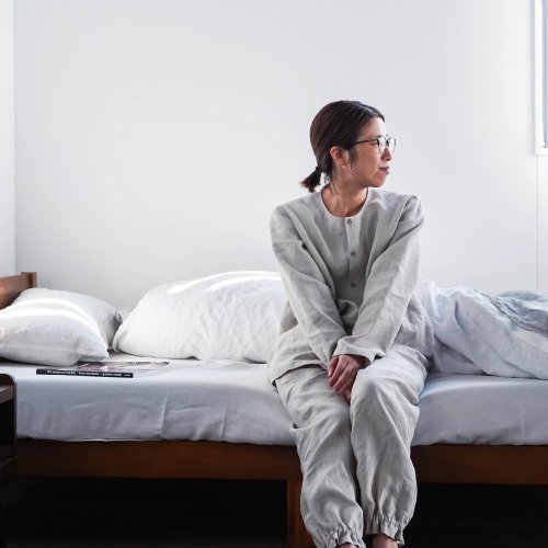 wafu 【リネンパジャマ】 wafu【入門編】リネンパジャマ上下セット これぞ理想的な 睡眠へ