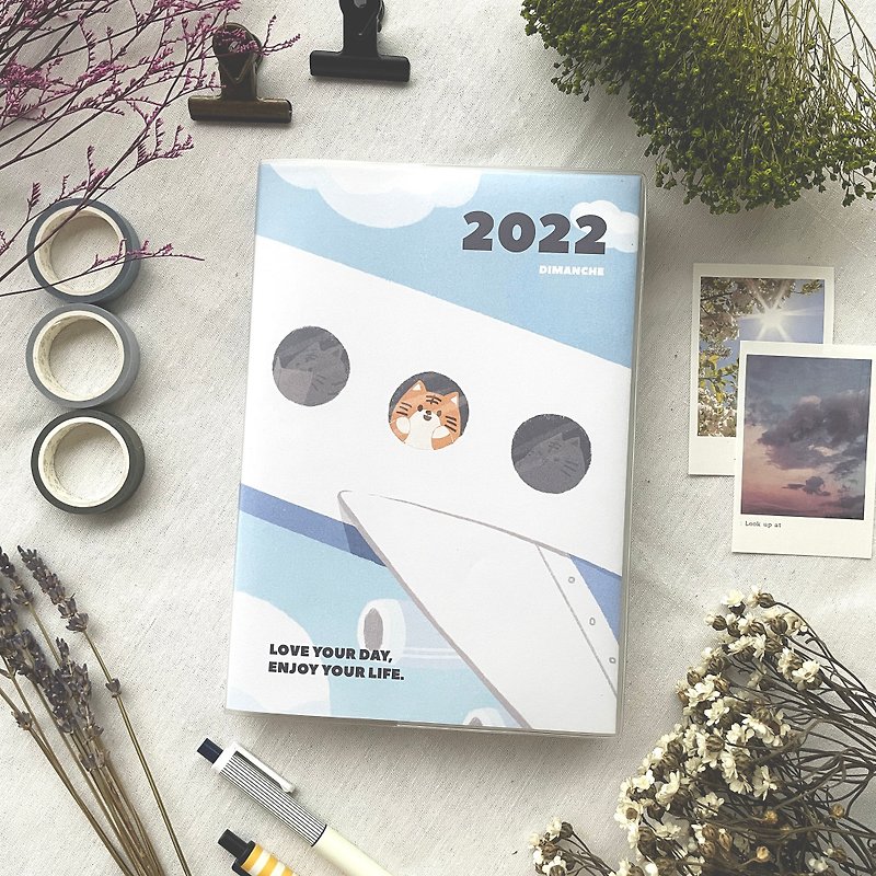 Dimengqi 2022 Discover the New Lunar Calendar | Aircraft - Notebooks & Journals - Paper Multicolor