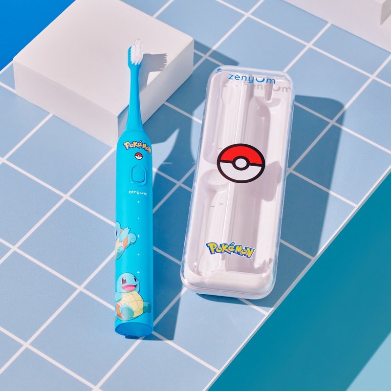 ZenyumSonic Go Pokémon Collection - Toothbrush + Travel Case (Squirtle) - แปรงสีฟัน - วัสดุอื่นๆ สีน้ำเงิน