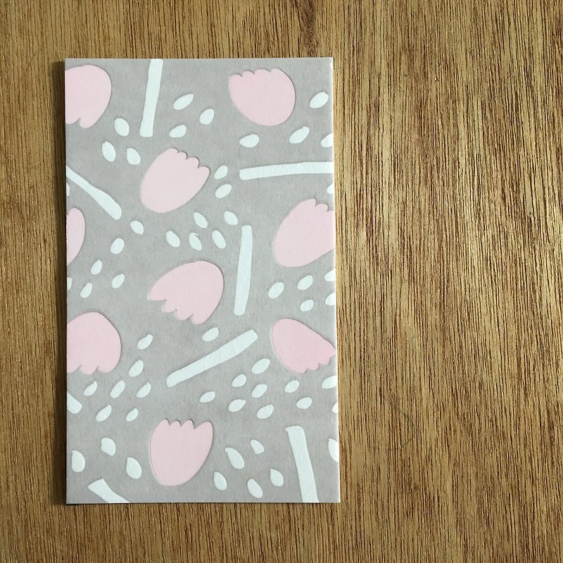 moshimoshi | Letterpress Postcard-Finger Flower - การ์ด/โปสการ์ด - กระดาษ 
