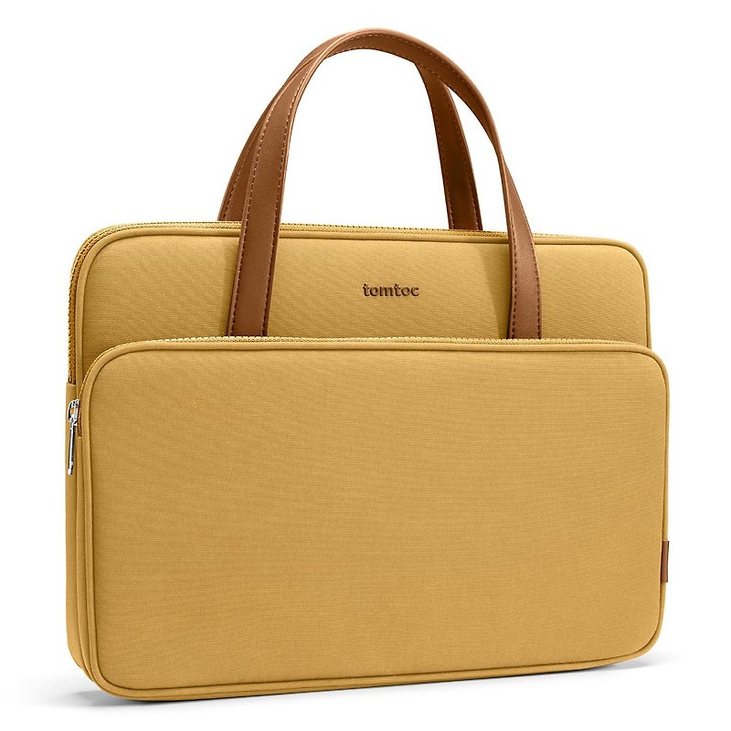 Tomtoc Fashion Diary Mustard Yellow is suitable for 14-inch MacBook Pro & 13-inch notebook computers - อื่นๆ - เส้นใยสังเคราะห์ สีเหลือง